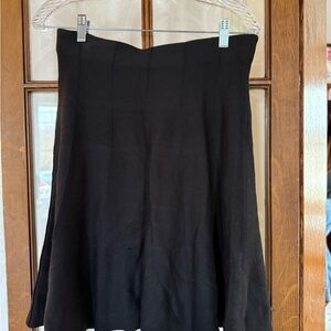 NIC+ZOE Classic Black A-Line Skirt